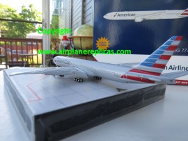 American Airlines B 777-300ER new livery flaps down version