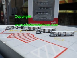 Airport Buses 1/400 scale set of 4