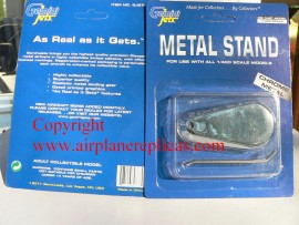 Chrome Metal stand for 1/400 scale planes